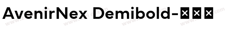AvenirNex Demibold字体转换